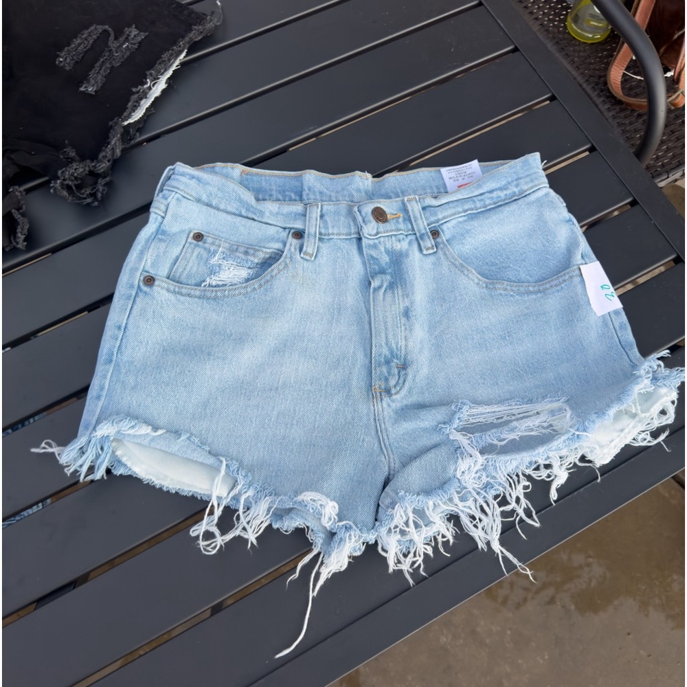 SHORTS Custom Distressed Light Washed Denim size mens 30